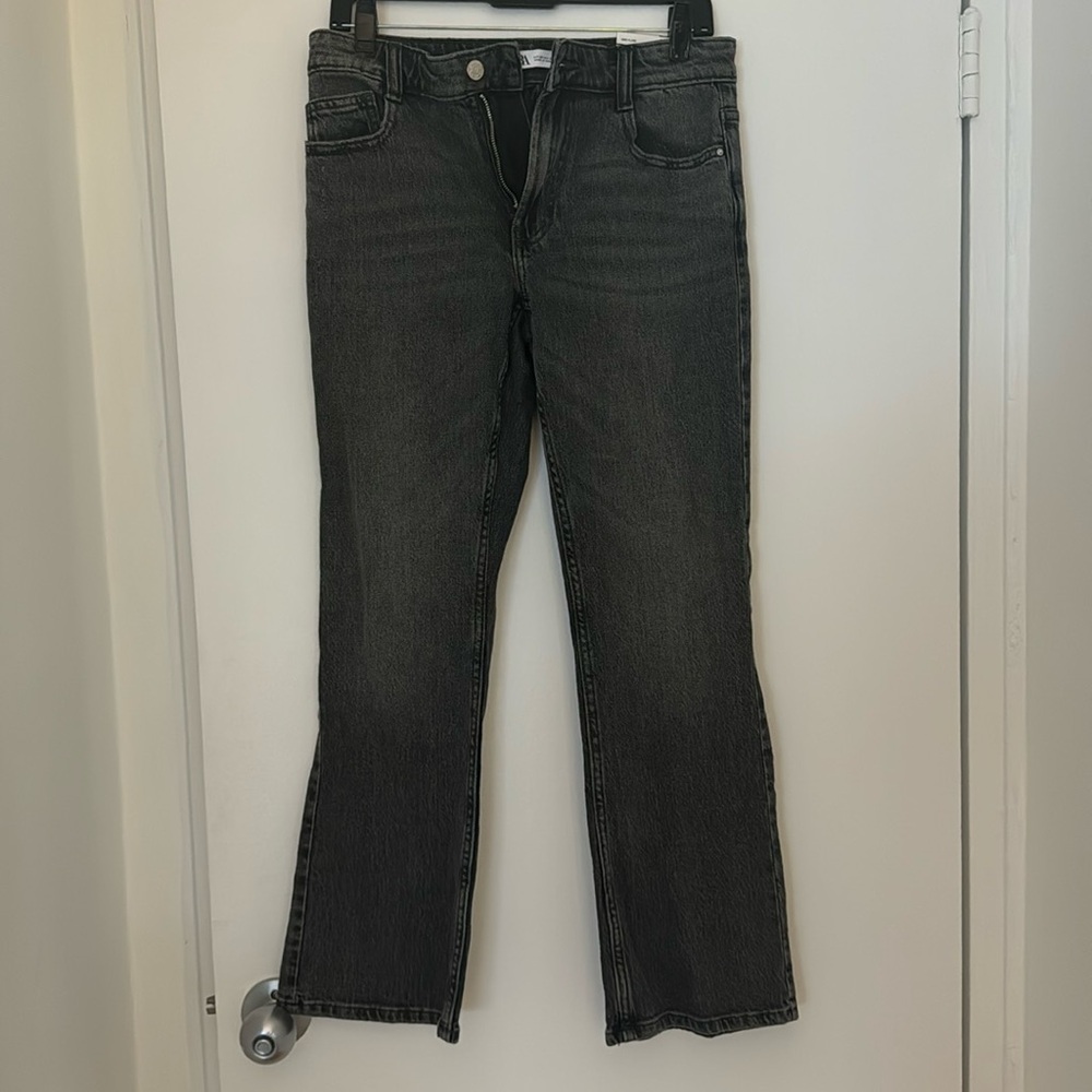 Zara mid - rise Mini Flare z1975 dark washed jeans size US 6 / 38 Eur